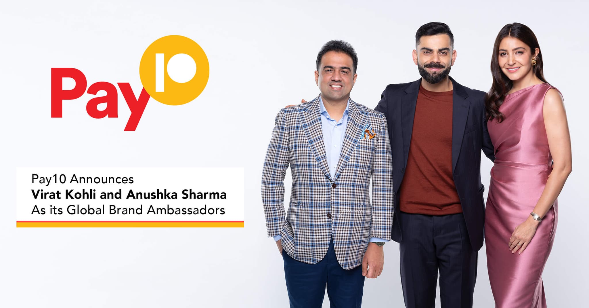 Pay10 announces Virat Kohli and Anushka Sharma as global brand ambassadors