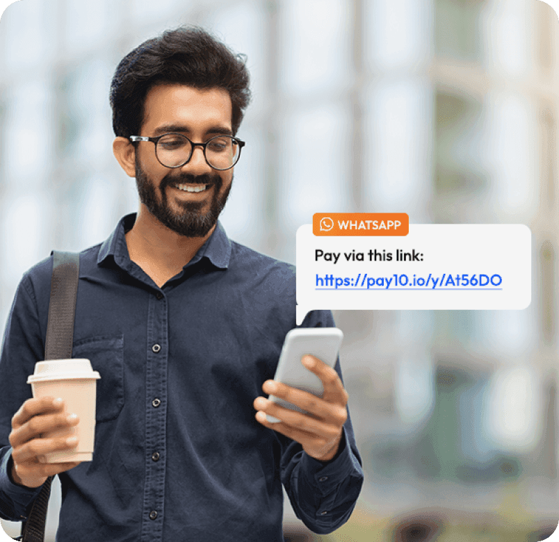 Instant payment links via WhatsApp